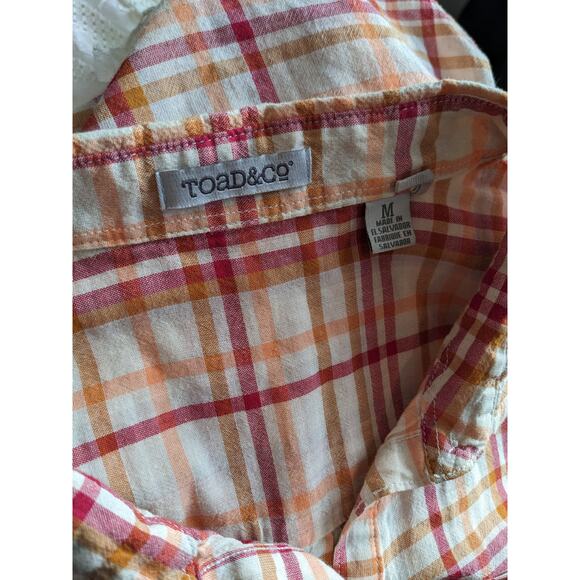 Toad & Co Organic Cotton Airbrush Tunic in Orange Medium - Picture 3 of 6